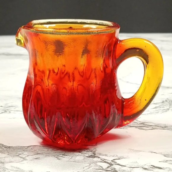 Degenhart Glass Mini Pitcher Trinket Paperweight Toothpick Vtg - Picture 8 of 9